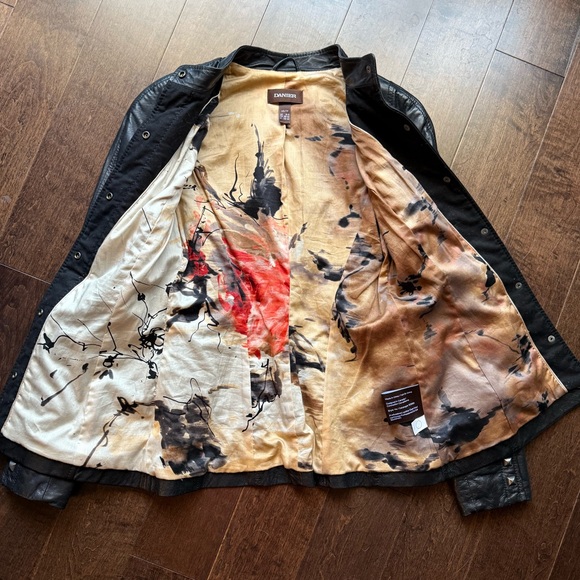 Danier Genuine Leather Black Button up Jacket XSmall - Picture 4 of 9